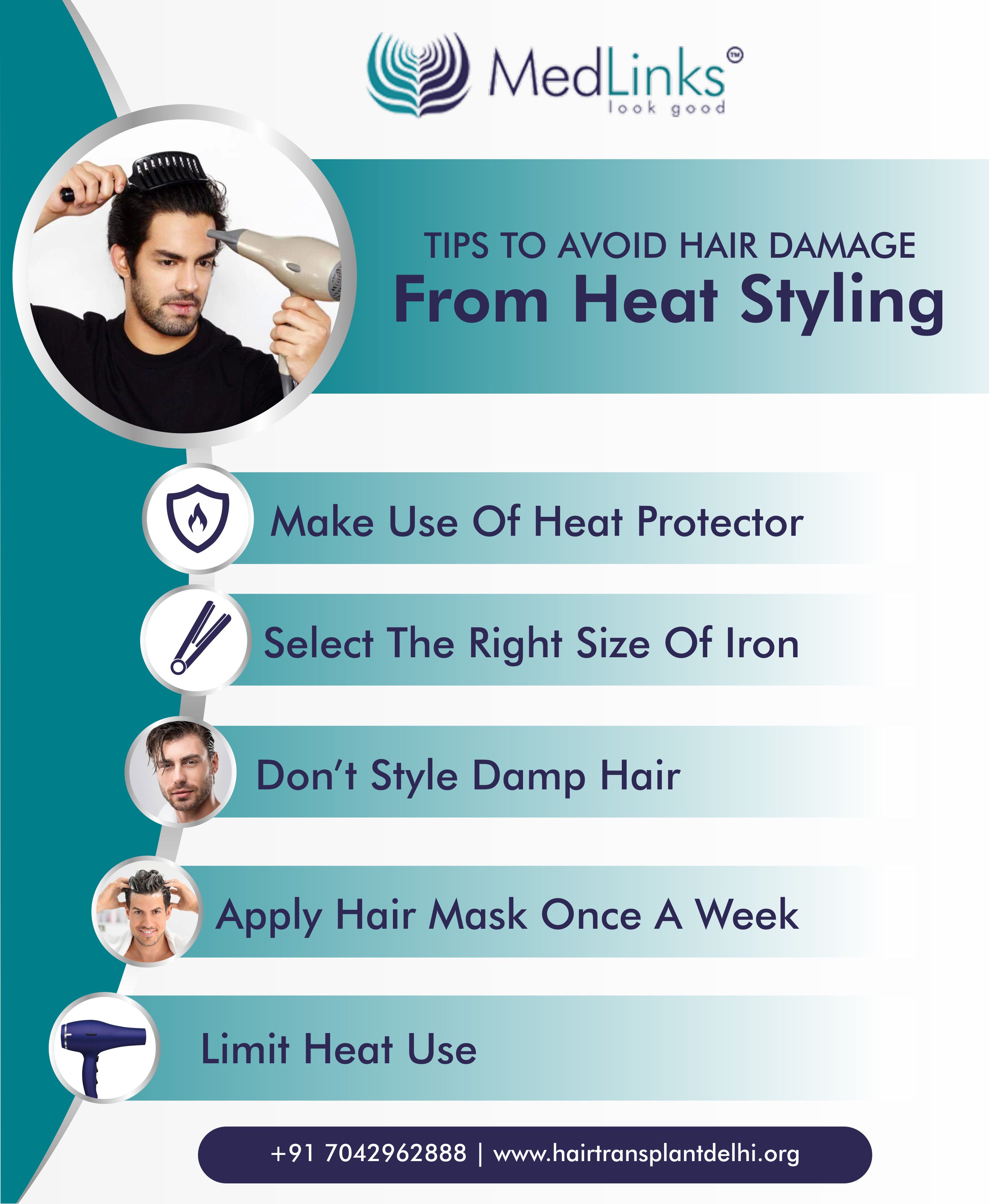 How to Avoid Hair Damage from Blow Dryers, Flat Irons ,and Curling Irons?